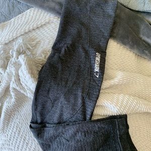 Gymshark Black/Grey Breathable Crop Legging